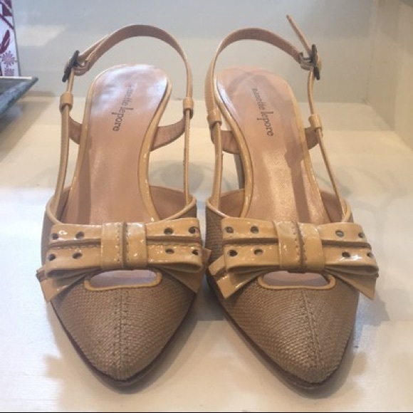 ✨Nanette Lepore Tan Yellow Heels✨ - Picture 4 of 9